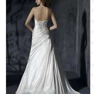 Asymmetrical Wedding Gown